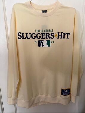 Sluggers Hit PNW ‘23 OFF-WHITE Crewneck Sweater Sweatshirt